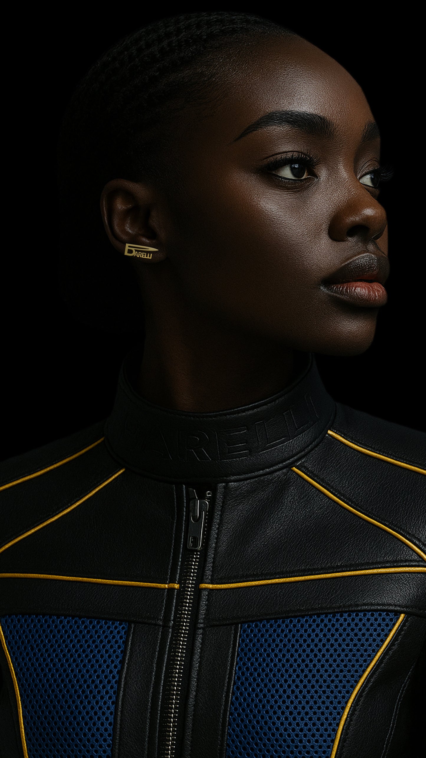 Barelli Signature Gold Emblem Earrings