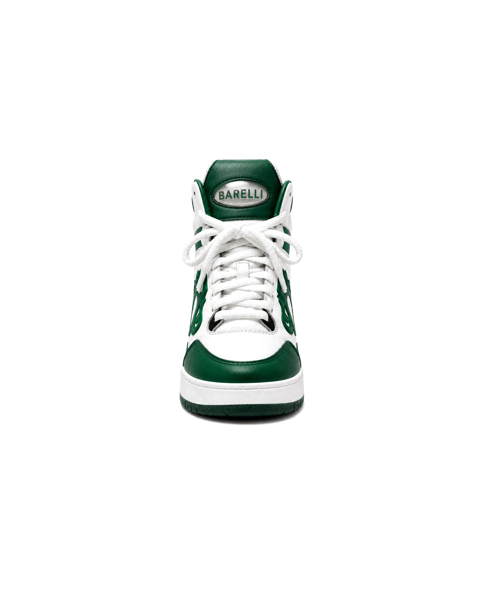 BARELLI Heritage Court High-Top Sneaker - Emerald Green
