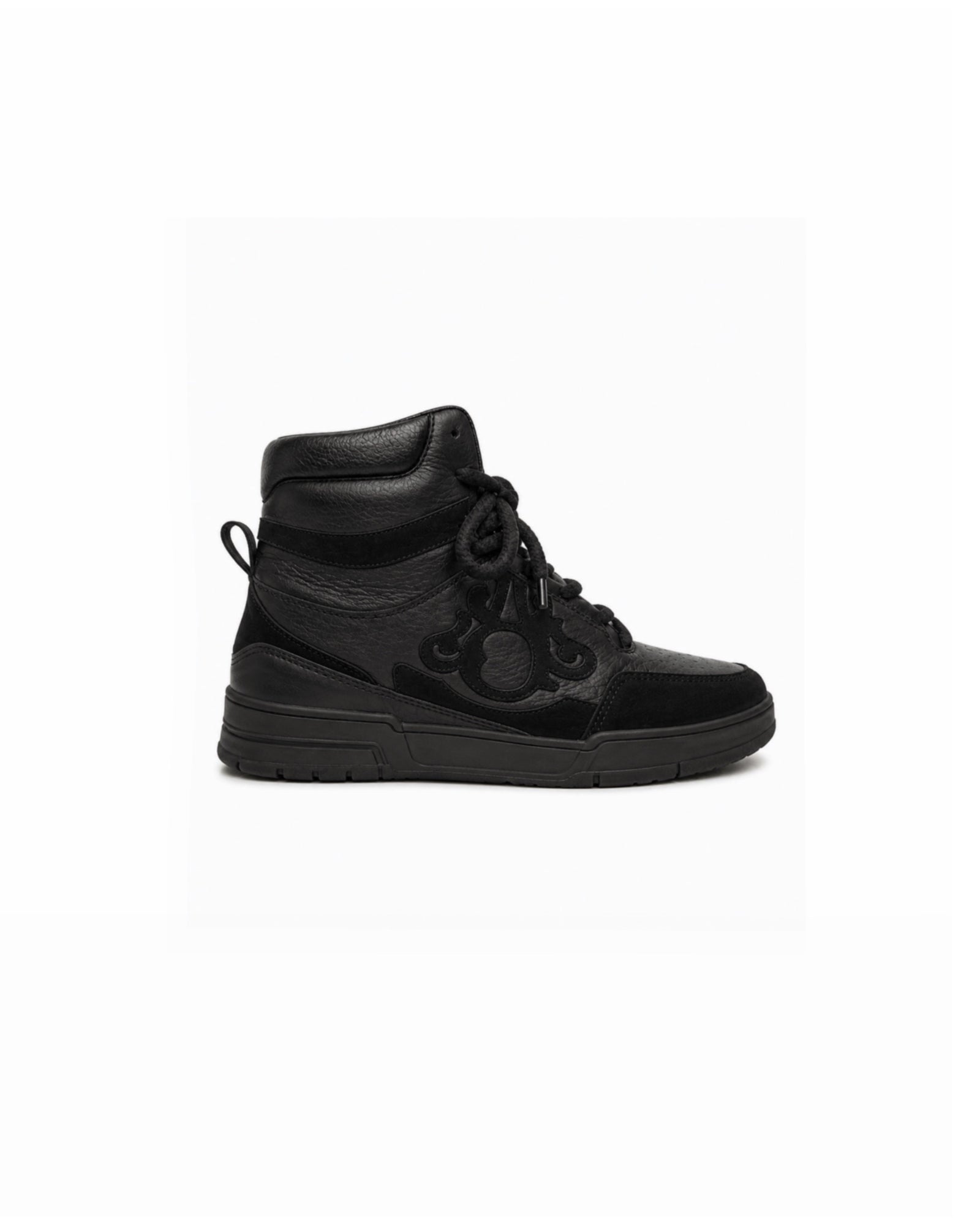 BARELLI Heritage Court High-Top Sneaker - Noir