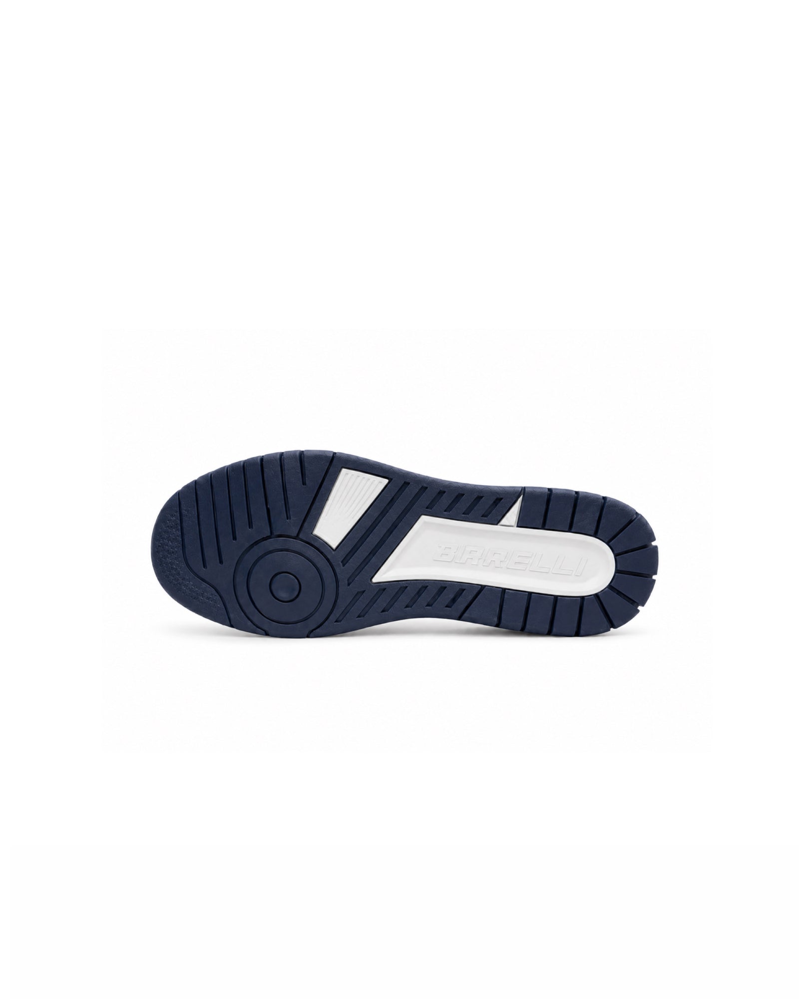 BARELLI Heritage Court High-Top Sneaker – White/Navy