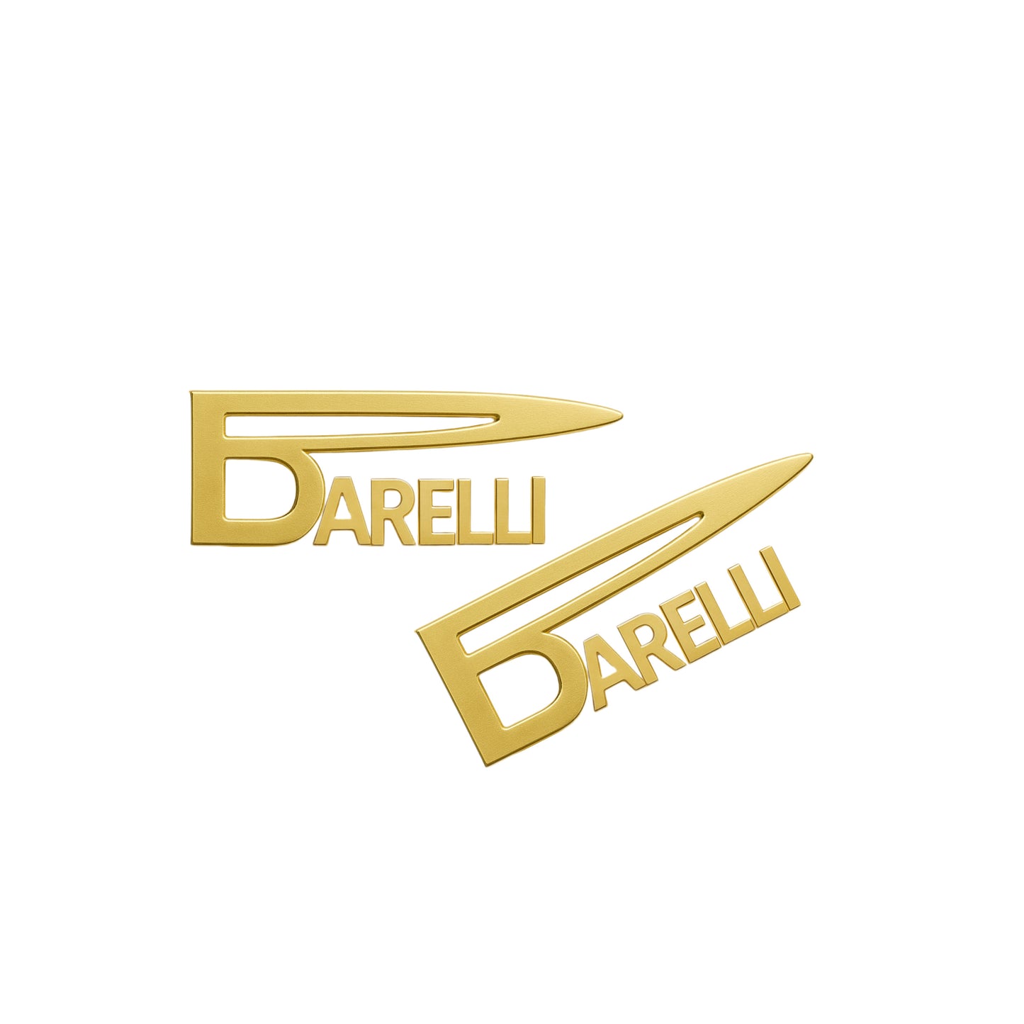 Barelli Signature Gold Emblem Earrings